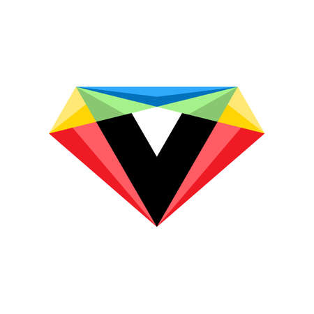 Diamond Colorful Creative Logo Designのイラスト素材