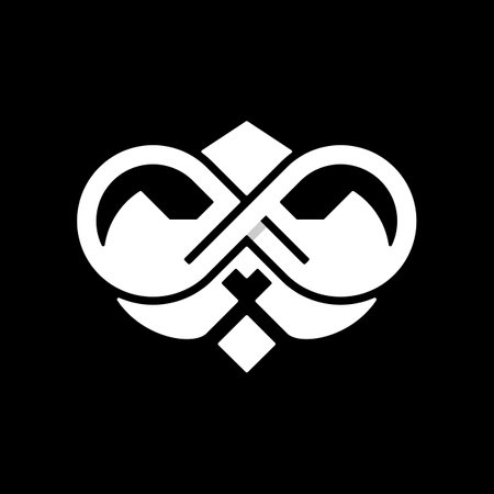 Lion Infinity Creative Logo Designのイラスト素材