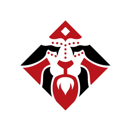Lion Ethnic Business Logo Designのイラスト素材