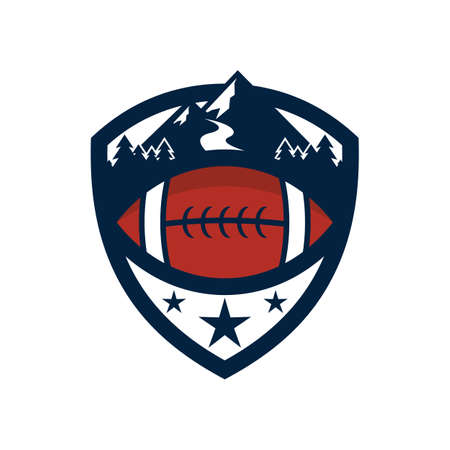 Rugby Outdoor Badge Vector Designのイラスト素材