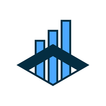Roofing Chart Business Logo Designのイラスト素材