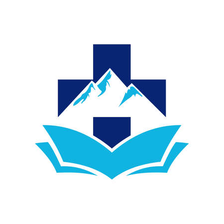 Medical Book Outdoor Business Logoのイラスト素材