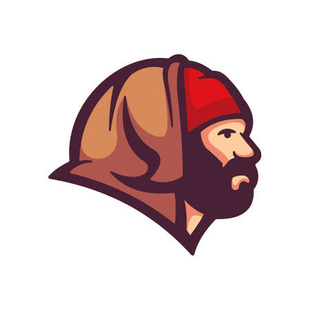 Head Men Beard Vector Designのイラスト素材
