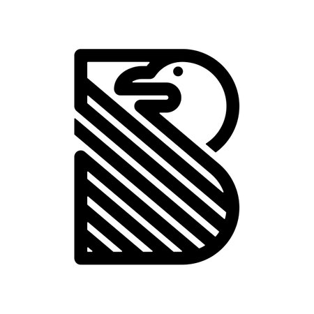 Letter B Bird Business Logo Designのイラスト素材