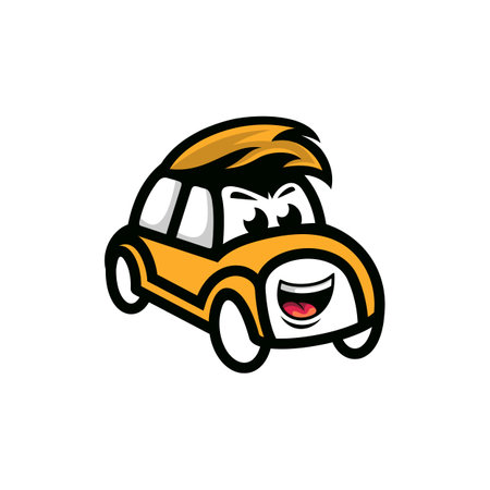 Car Mascot Creative Vector Designのイラスト素材