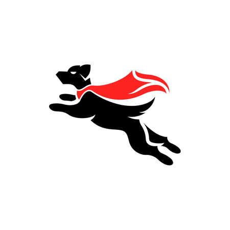 Animal Dog Hero Logo Designのイラスト素材