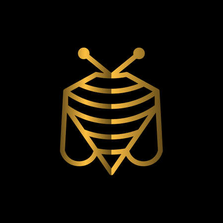 Diamond Bee Line Logo Designのイラスト素材