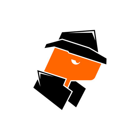 Dog Detective Creative Logo Designのイラスト素材