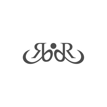 Letter RR Human Combined Logo Designのイラスト素材