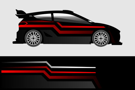 Wrap Car Decal Design Vectorのイラスト素材