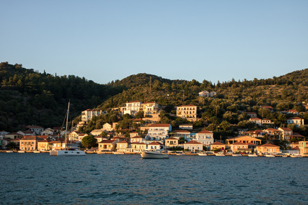 City of Vathy, the capital of Greek island Ithaca