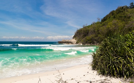 tropical beach in Indonesiaの写真素材