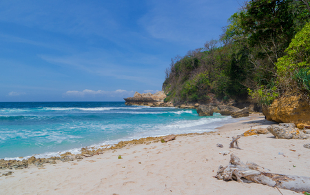 tropical beach in Indonesiaの写真素材