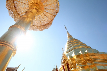 Thai temple on の写真素材