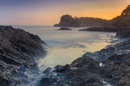 Mystical beach on south east javaの素材