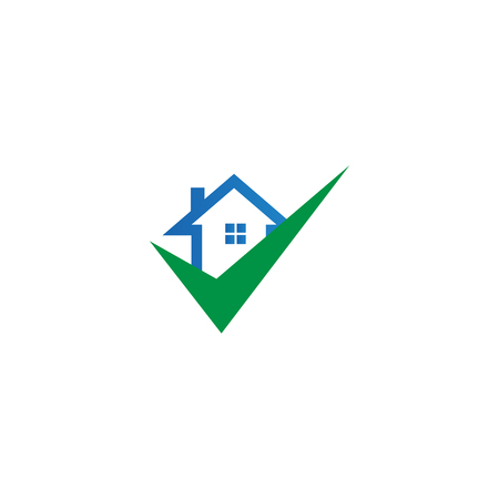Real estate house icon template design vector illustration.のイラスト素材