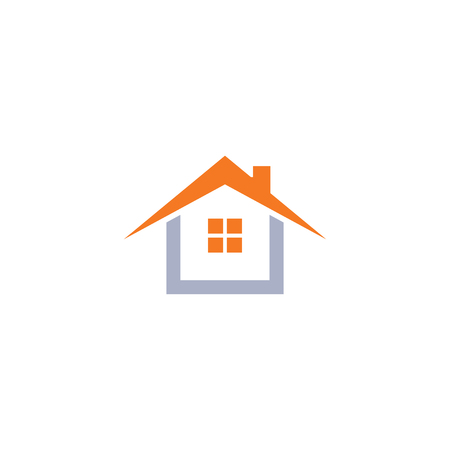 Real estate house logo icon design template vectorのイラスト素材
