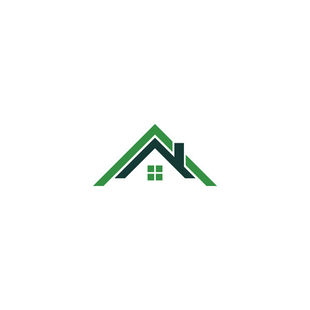 Real estate house logo icon design template vectorのイラスト素材