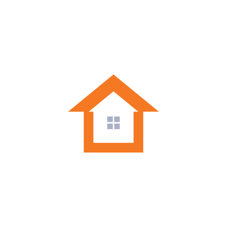 Real estate house logo icon design template vectorのイラスト素材