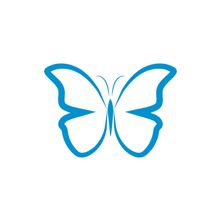 Illustration of butterfly logo and icon design template vectorのイラスト素材