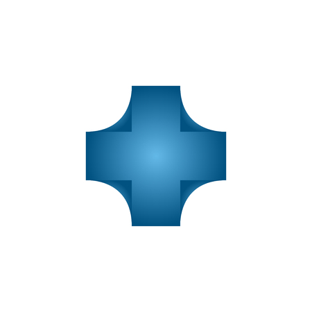 Abstract healthcare cross logo design concept vectorのイラスト素材