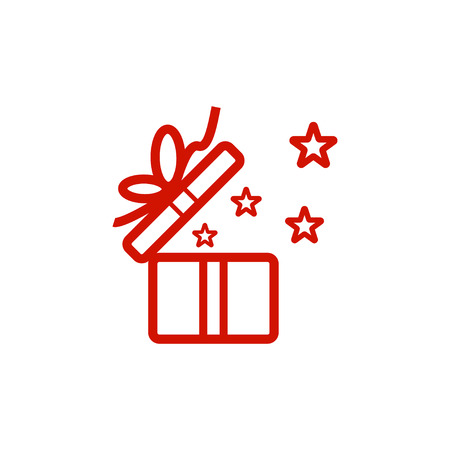 Illustration of icon gift box icon templateのイラスト素材