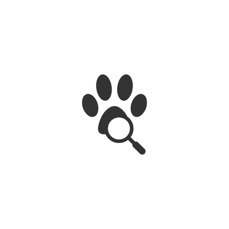 Illustration of pet locator logo template vectorのイラスト素材