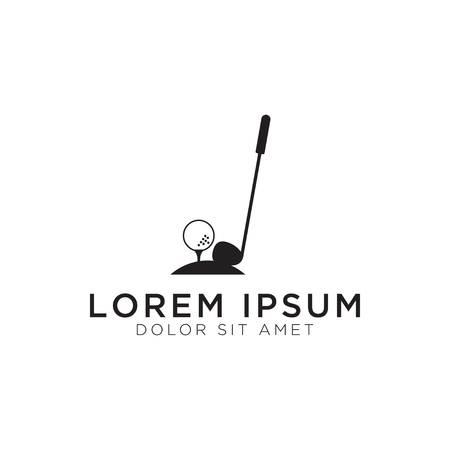 Illustration of golf logo design template vectorのイラスト素材