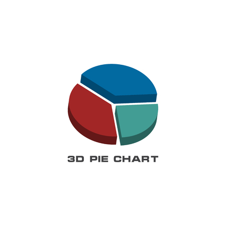 3d statistic chart graphic template vector graphicのイラスト素材