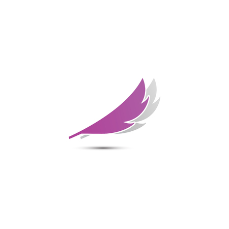 Feather logo icon design template vector elementのイラスト素材