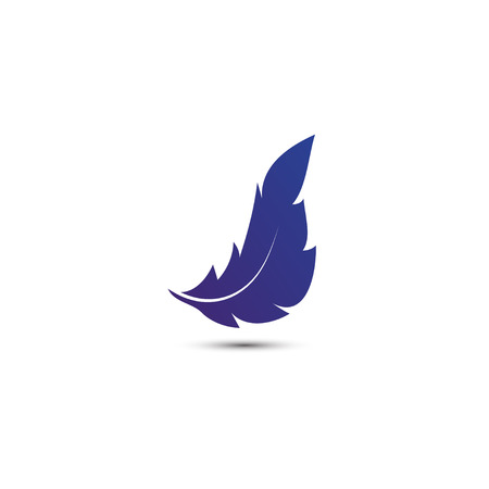 Feather logo icon design template vector elementのイラスト素材