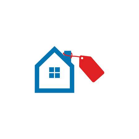 House for sale logo icon template vectorのイラスト素材