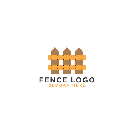 Illustration of fence icon design templateのイラスト素材