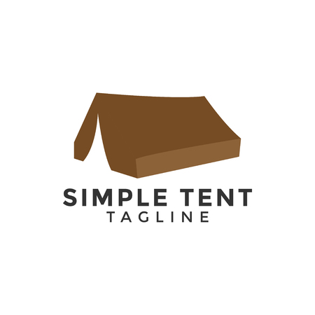 Simple tent logo design template vector illustrationのイラスト素材