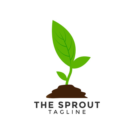 Green sprout graphic design element vectorのイラスト素材
