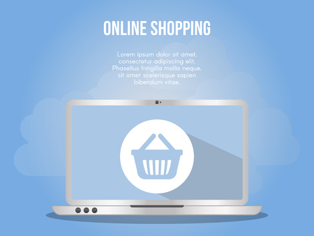 Online shopping concept illustrationのイラスト素材