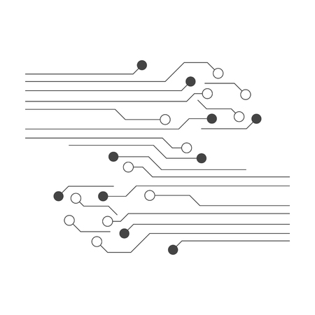 Circuit electronic graphic design templateのイラスト素材