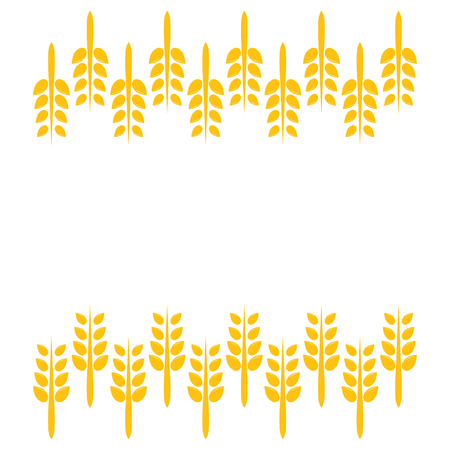 Wheat agriculture graphic designのイラスト素材