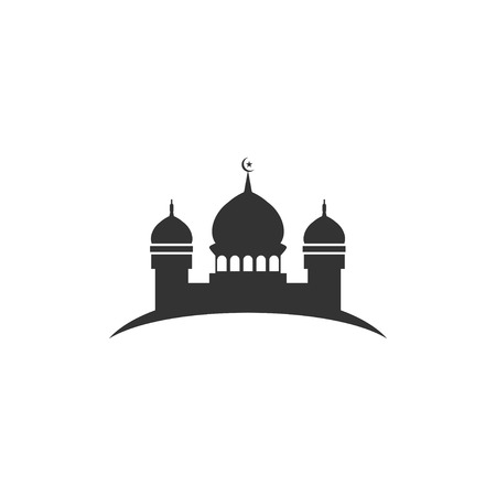 Mosque silhouette graphic design templateのイラスト素材