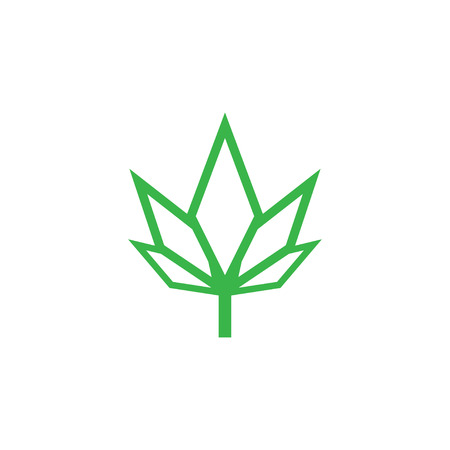 Marijuana leaf graphic design templateのイラスト素材