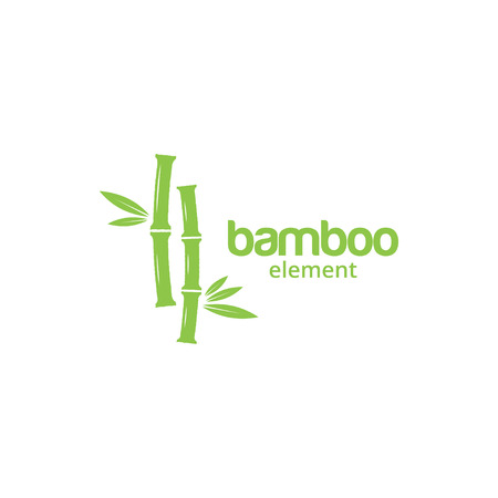 Green bamboo graphic design templateのイラスト素材