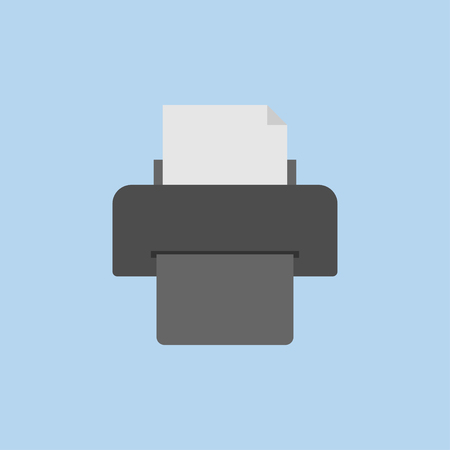 Printer graphic design template vector