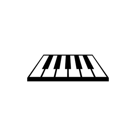 Piano logo graphic design template vectorのイラスト素材