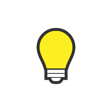 Light bulb lamp graphic icon design template isolatedのイラスト素材