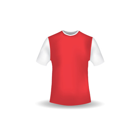 Realistic t shirt mockup design template vectorのイラスト素材