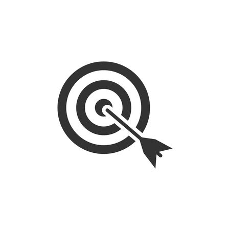 Target icon graphic design template vector isolatedのイラスト素材