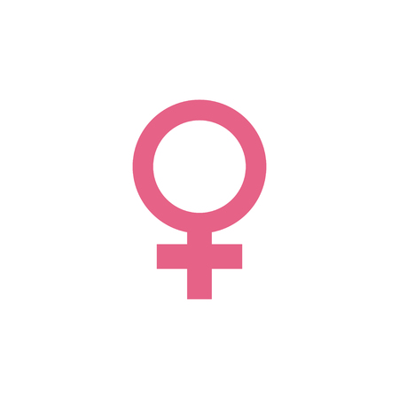 Female gender icon graphic design template vector isolatedのイラスト素材