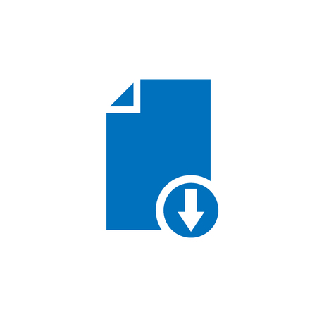 Document download icon graphic design templateのイラスト素材