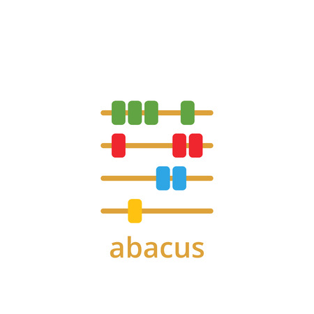 Abacus icon design template vector isolated illustrationのイラスト素材