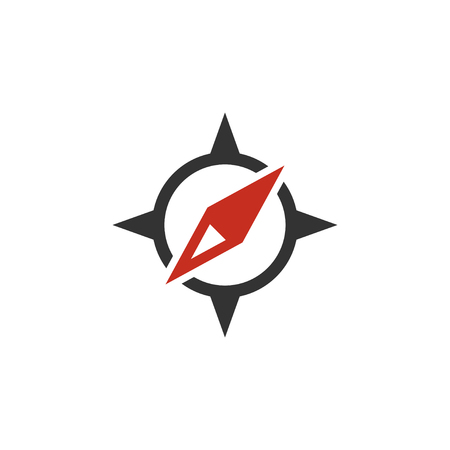 Compass icon design template vector isolated illustrationのイラスト素材